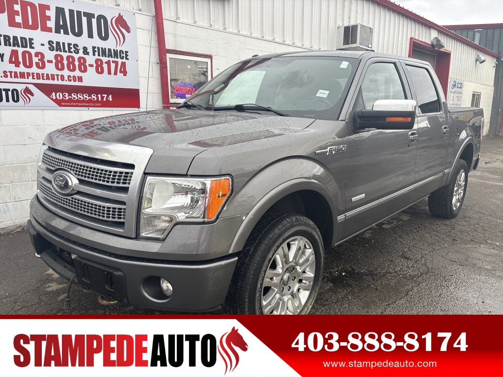 2012 Ford F-150 Platinum | 4X4 | LEATHER | SUNROOF | ECOBOOST | TONNEAU | HEATED SEATS | Stampede Auto