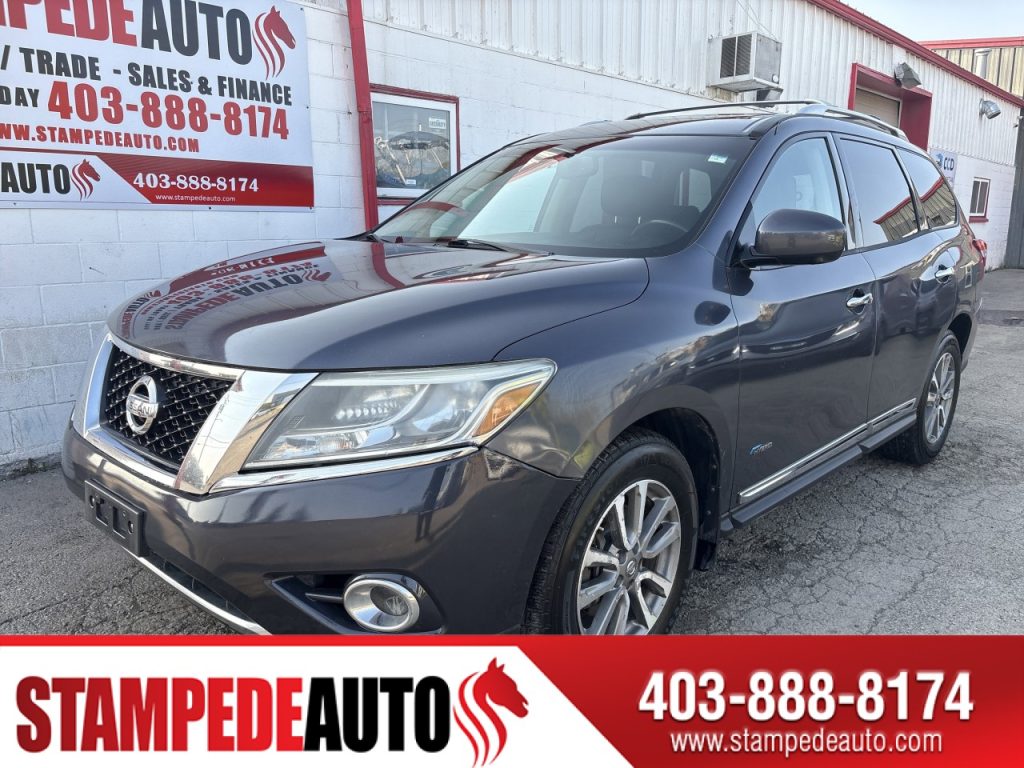 2014 Nissan Pathfinder Platinum Premium Hybrid | 7 PASSENGER | LEATHER | SUNROOF | DVD | AWD | Stampede Auto