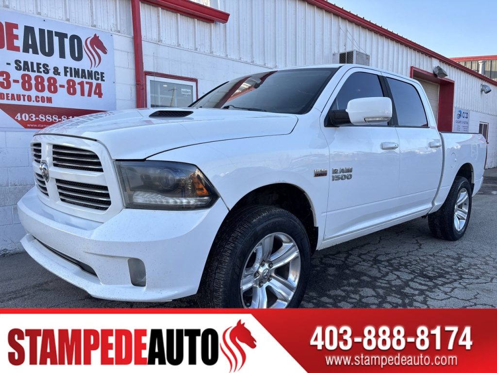 2015 Ram 1500 SPORT | CREW CAB | 5.7L HEMI | 4X4 | SUNROOF | LEATHER HEATED SEATS | HEATED STEERING WHEEL | Stampede Auto