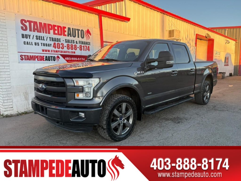 2016 Ford F-150 Platinum Lariat SuperCrew 5.5-ft. Bed 4WD | Leather | Sunroof | FX4 | Tonneau | Bluetooth | Ecoboost | Stampede Auto