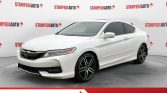 2016 Honda Accord Coupe Touring | V6 | AUTOMATIC | SUNROOF | HEATED SEATS | POWER SEAT | 2 SETS OF RIMS AND TIRES | LEATHER INTERIOR | COLLISION AVOIDENCE SYSTEM | STEERING WHEEL CONTROLS | Stampede Auto