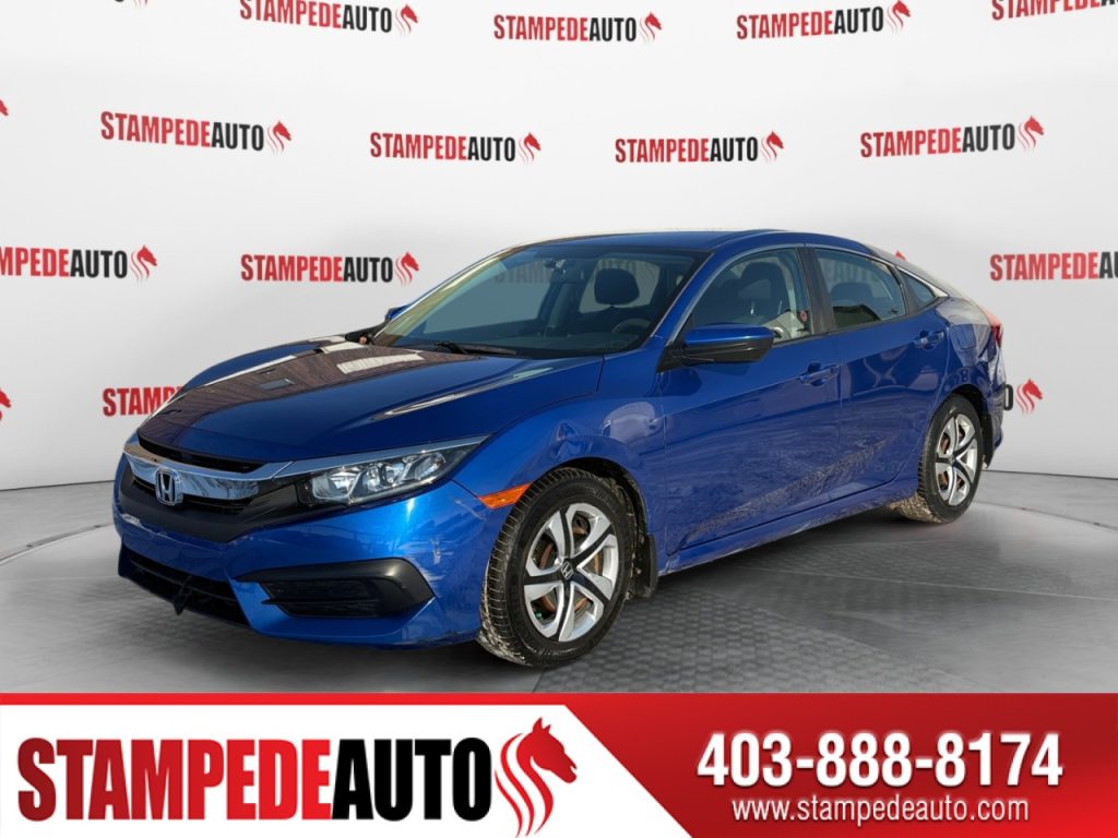 2016 Honda Civic Sedan LX | HEATED SEATS | BLUETOOTH | USB PORTS | 4 DOOR | AUTOMATIC | STEERING WHEEL CONTROLS | LOW MILEAGE | Stampede Auto
