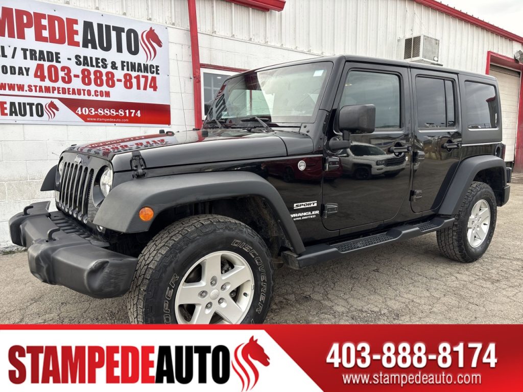2016 Jeep Wrangler Unlimited 4WD | SPORT | REMOVABLE TOP | 3.6L | AUTO | Stampede Auto