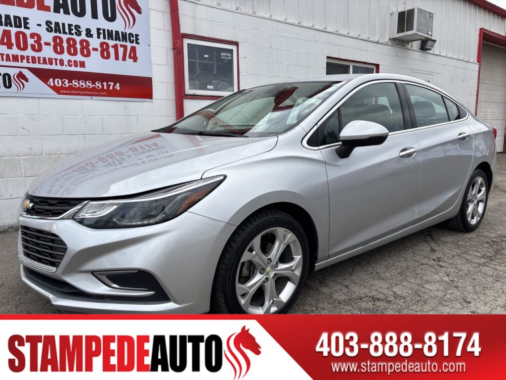 2017 Chevrolet Cruze PREMIER | LEATHER HEATED SEATS | HEATED STEERING WHEEL | FUEL EFFICIENT | TURBO | BLUETOOTH | USB | Stampede Auto