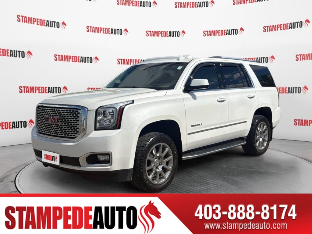 2017 GMC YUKON Denali | AWD | LEATHER | SUNROOF | HEATED/COOLED SEATS | V8 | BLUETOOTH | POWER HATCH | 7 PASSENGER | REAR DVD | Stampede Auto