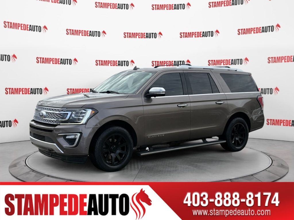 2018 Ford Expedition Platinum Max | 4X4 | LEATHER INTERIOR | SUNROOF | POWER/HEATED/COOLED SEATS | DUAL CLIMATE CONTROL | REAR CLIMATE CONTROL | STEERING WHEEL CONTROLS | POWER LIFT GATE | TRAILER PACKAGE | TOW PACKAGE | 7 PASSENGER | Stampede Auto