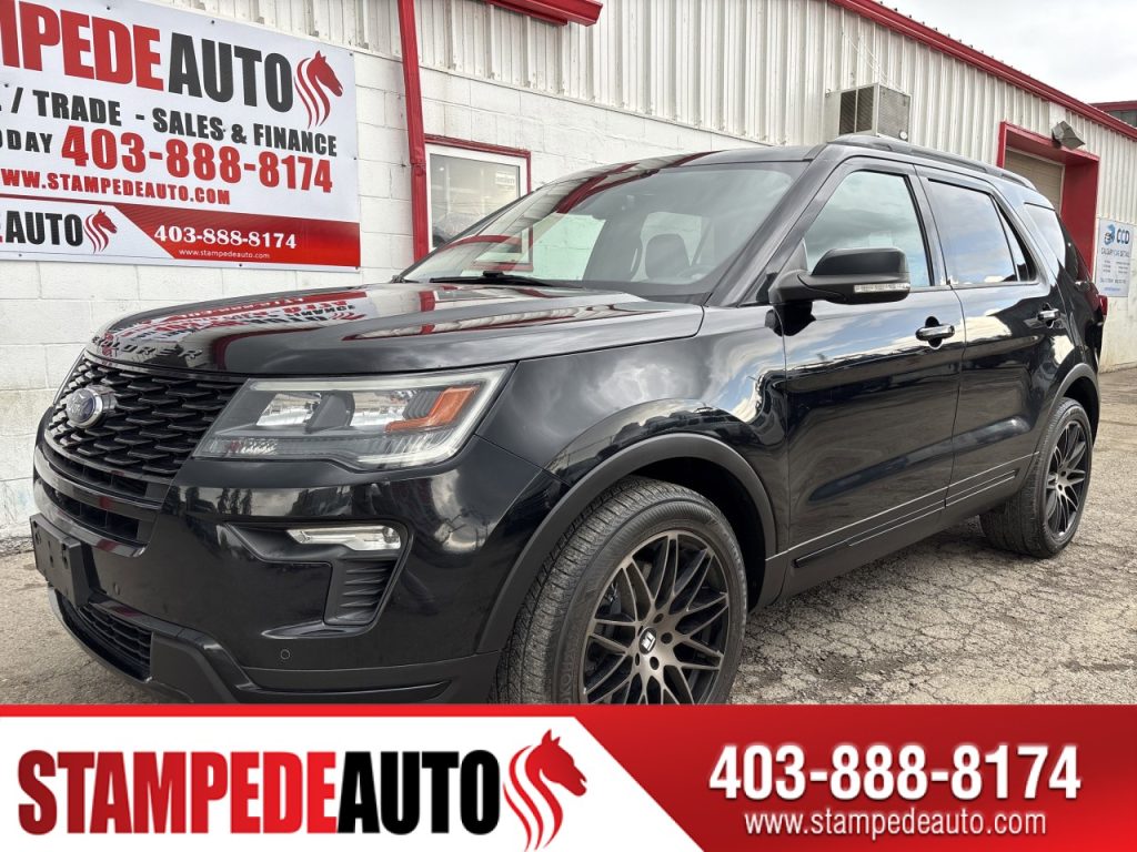 2018 Ford Explorer SPORT | 7 PASSENGER | REAR CAPTAIN CHAIRS | 4WD | LEATHER HEATED SEATS | Stampede Auto
