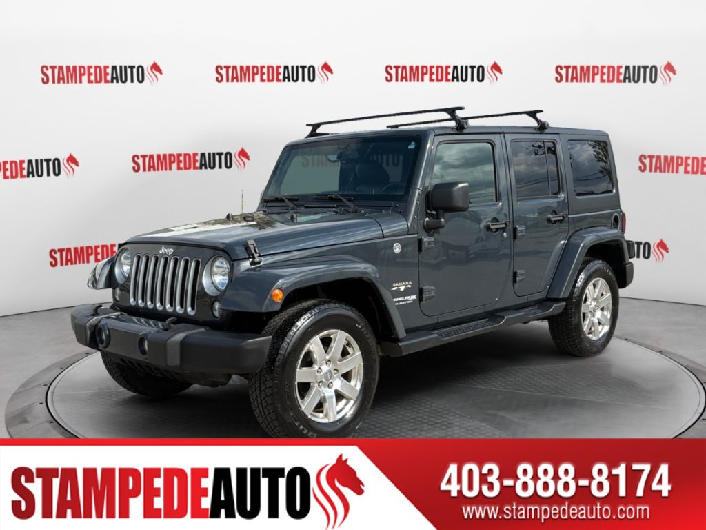 2018 Jeep Wrangler JK Unlimited | SAHARA EDITION | HEATED LEATHER SEATS | ALPINE SPEAKERS | BLUETOOTH | 4X4 Altitude | Stampede Auto