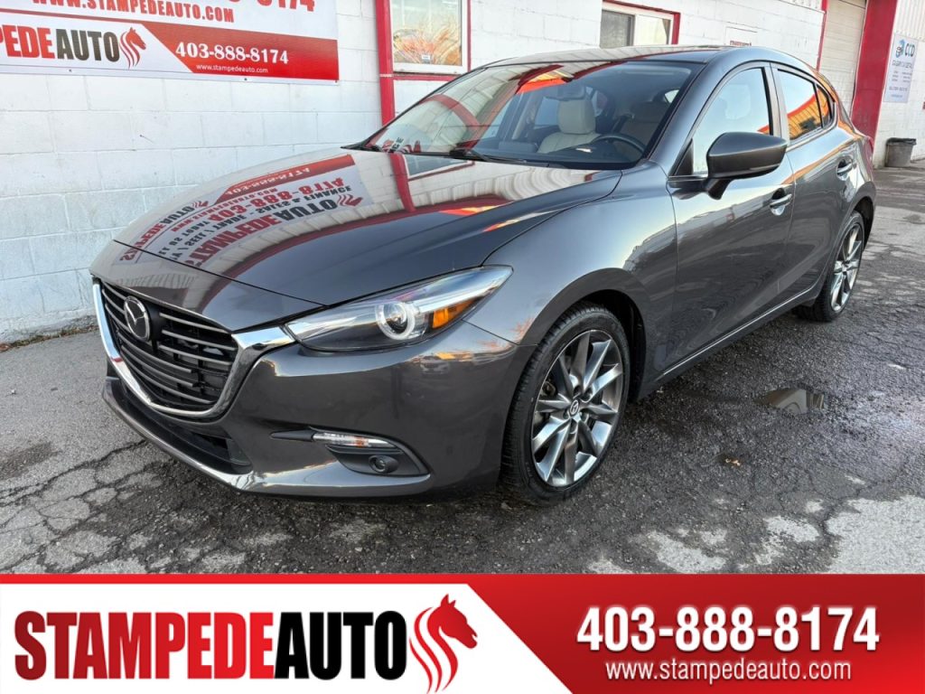 2018 Mazda Mazda3 Sport GT | SUNROOF | BLUETOOTH | HEATED SEATS | LEATHER | NAV | HEADS UP DISPLAY | AUTOMATIC | Stampede Auto