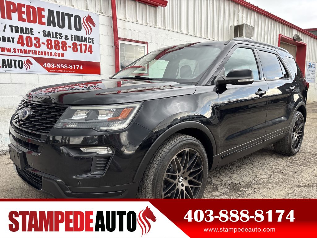 2018 Ford Explorer SPORT | 7 PASSENGER | REAR CAPTAIN CHAIRS | 4WD | LEATHER HEATED SEATS | Stampede Auto