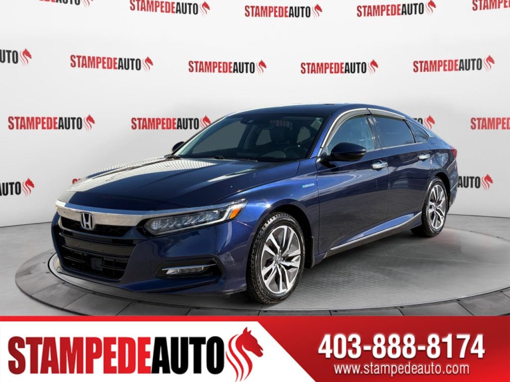 2019 Honda Accord Hybrid Touring | HYBRID | LEATHER INTERIOR | POWER/HEATED SEATS | HEATED STEERING WHEEL | SUNROOF | ACTIVE CRUISE CONTROL | COLLISION WARNING SYSTEM | HEADS UP DISPLAY | DUAL CLIMATE CONTROL | STEERING WHEEL CONTROLS | Stampede Auto