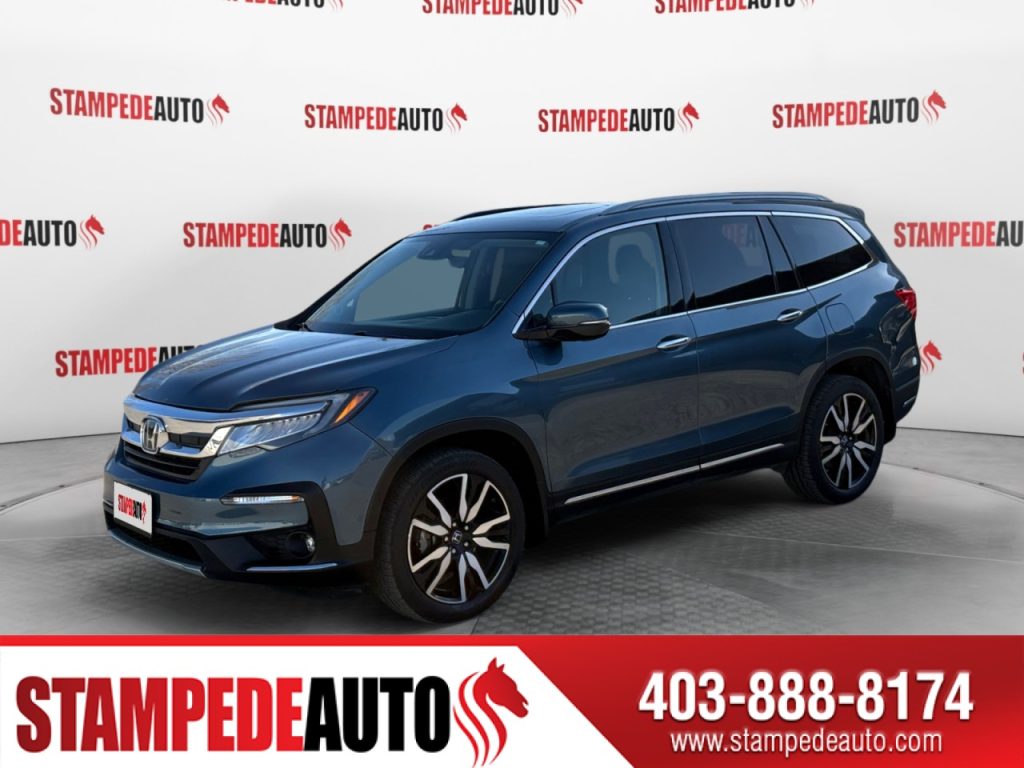 2019 Honda Pilot Touring 7-Passenger | AWD | V6 | LEATHER INTERIOR | SUNROOF | REAR ENTERTAINMENT | POWER/HEATED/COOLED SEATS | DUAL CLIMATE CONTROL | REAR CLIMATE CONTROL | USB | BLUETOOTH | HEATED STEERING WHEEL | Stampede Auto