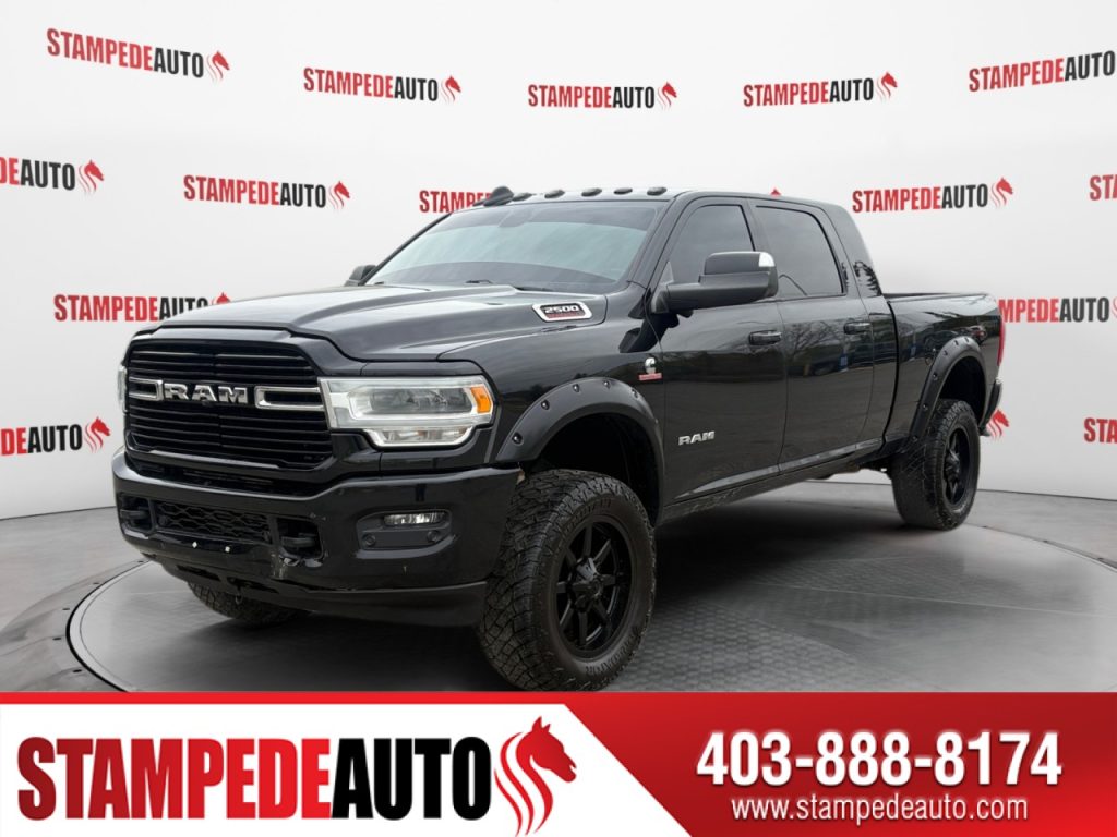2019 Ram 2500 Big Horn Sport | 4×4 | CUMMINS | USB | MEGA CREW CAB | POWER WINDOWS | POWER LOCKS | POWER SEAT | HEATED SEATS | HEATED STEERING WHEEL | INTEGRATED TRAILER BRAKE | EXHAUST BRAKE | LIFTED | USB PORTS | AUX SWITCHES | REMOTE START | Stampede Auto