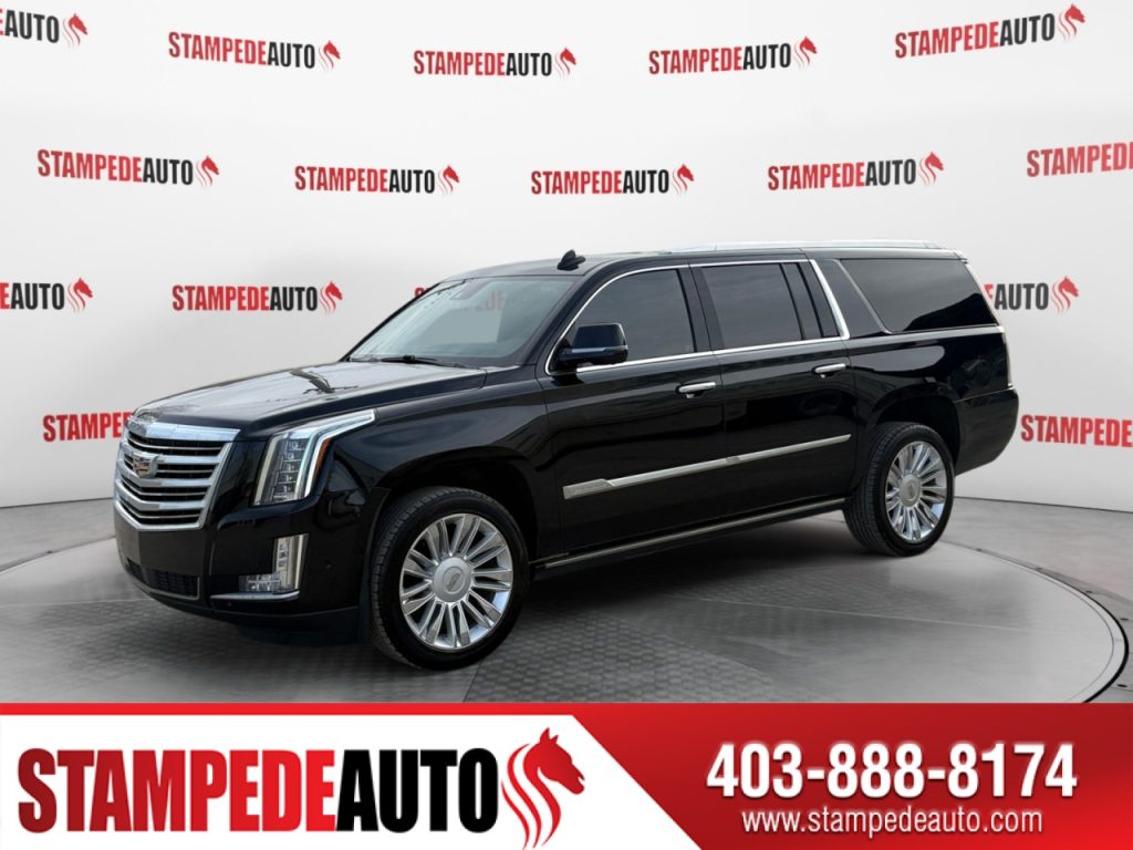 2020 Cadillac Escalade ESV Platinum | 4×4 | REAR ENTERTAINMENT | POWER HEATED/COOLED SEATS | POWER FOLD 3RD ROW SEATS | POWER HATCH | HEADS UP DISPLAY | DUAL CLIMATE CONTROL | COOLED DRINK STORAGE | HEATED STEERING WHEEL | Stampede Auto