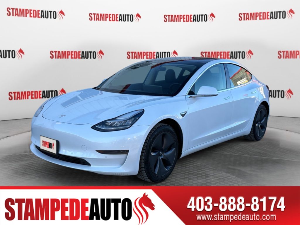 2020 Tesla Model 3 Standard Range Plus | LEATHER | PANORAMIC ROOF | POWER/HEATED SEATS | HEATED STEERING WHEEL | BLUETOOTH | WIRE CELL PHONE CHARGER | Stampede Auto