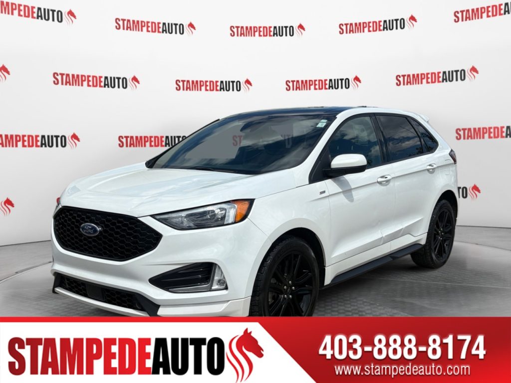 2021 Ford Edge ST Line | AWD | ECOBOOST | LEATHER | POWER/HEATED FRONT SEATS | SUNROOF | BLUETOOTH | USB PORTS | STEERING WHEEL CONTROLS | POWER REAR HATCH | Stampede Auto