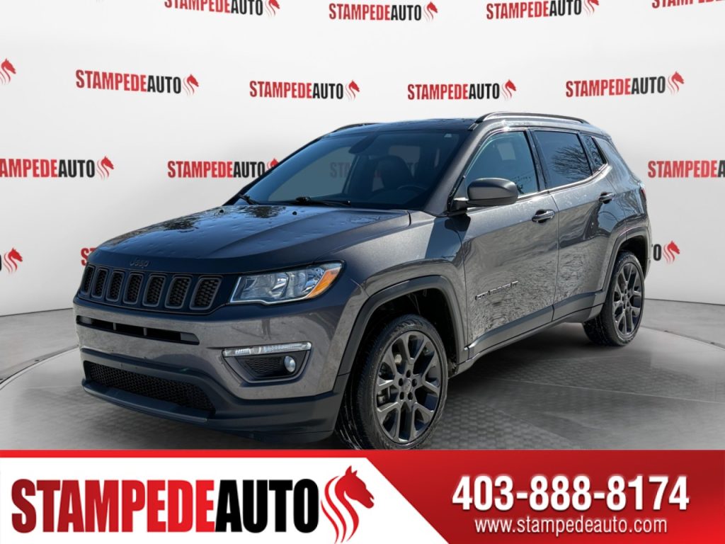 2021 Jeep Compass 80th Anniversary | LEATHER | HEATED SEATS | LOW KMS | 4X4 | BLUETOOTH | USB PORTS | STEERING WHEEL CONTROLS | Stampede Auto