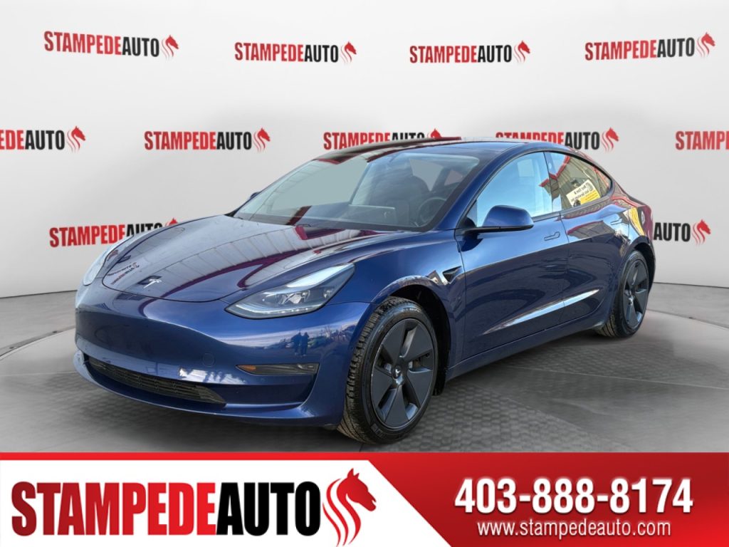 2021 Tesla Model 3 Standard Range Plus | LEATHER | PANORAMIC ROOF | WIRELESS PHONE CHARGER POWER/HEATED SEATS | HEATED STEERING WHEEL | BLUETOOTH | Stampede Auto