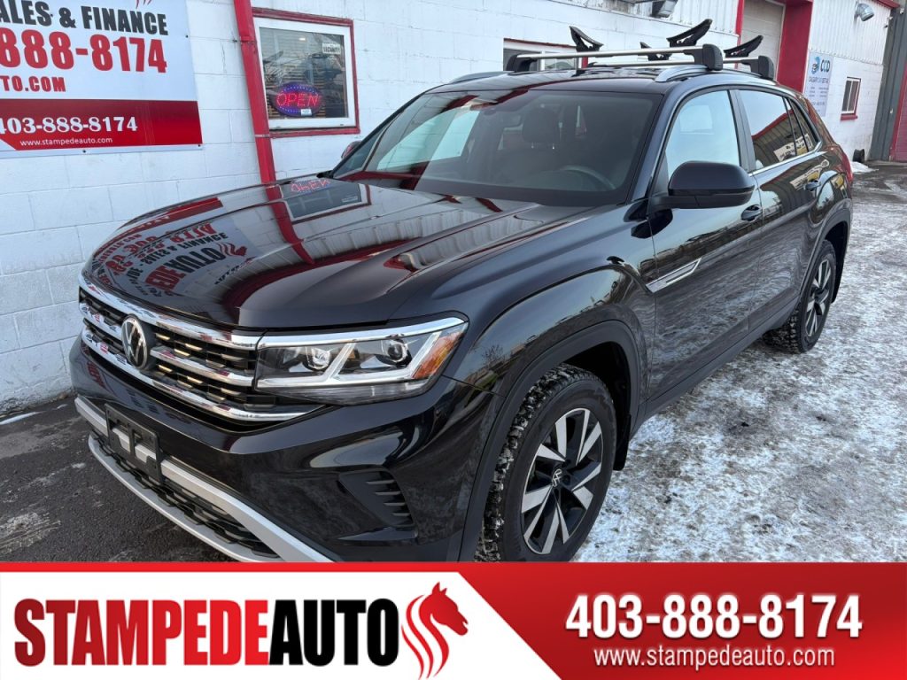 2021 Volkswagen Atlas Cross Sport Comfortline | AWD | LEATHER | HEATED SEATS | POWER SEAT | PUSH B | Stampede Auto