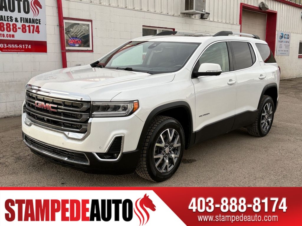 2023 GMC Acadia SLT | 7 SEATER | LEATHER SEATS | HEATED SEATS | HEATED STEERING WHEEL | POWER SEATS | POWER WINDOWS | NAVIGATION | BLUETOOTH | SUNROOF |ALL WHEEL DRIVE | Stampede Auto