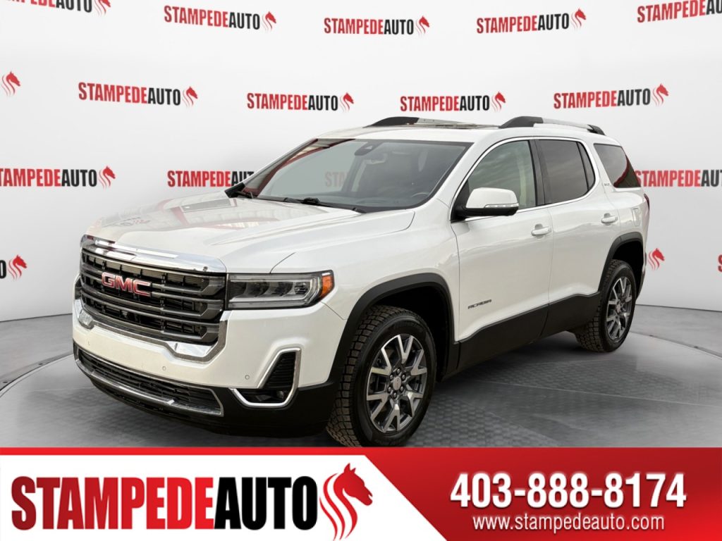 2023 GMC Acadia SLT | 7 SEATER | LEATHER SEATS | HEATED SEATS | HEATED STEERING WHEEL | POWER SEATS | POWER WINDOWS | NAVIGATION | BLUETOOTH | SUNROOF |ALL WHEEL DRIVE | Stampede Auto
