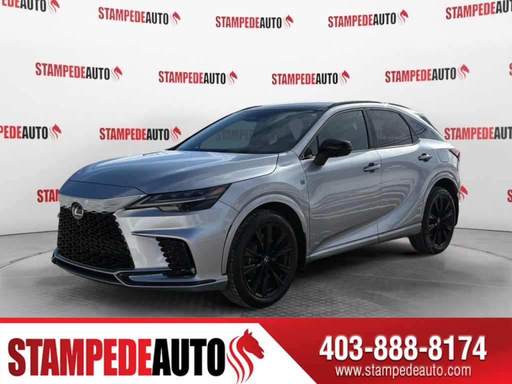 2023 LEXUS RX RX 500h | AWD | HYRBRID | LEATHER | POWER/HEATED SEATS | HEATED STEERING WHEEL | SUNROOF | DUAL CLIMATE CONTROL | BLUETOOTH | USB PORTS | STEERING WHEEL CONTROLS | LOW MILEAGE | Stampede Auto