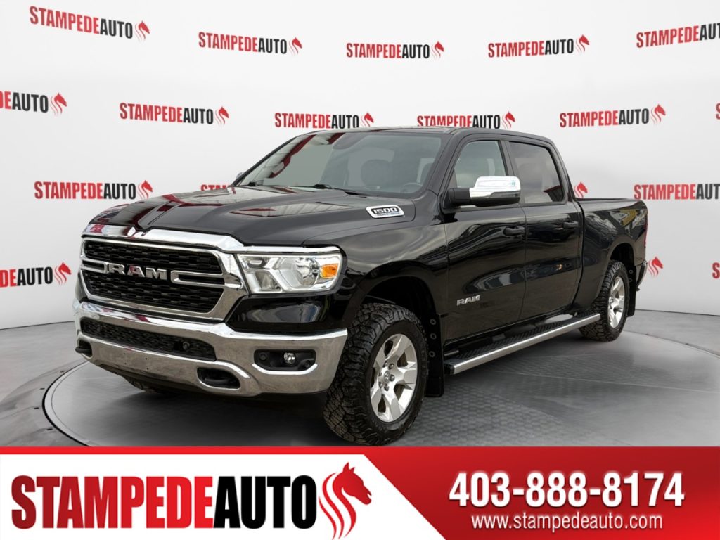 2023 Ram 1500 Big Horn | 4×4 | USB | CREW CAB | POWER WINDOWS | POWER LOCKS | HEMI V8 | RUNNING BOARDS | Stampede Auto