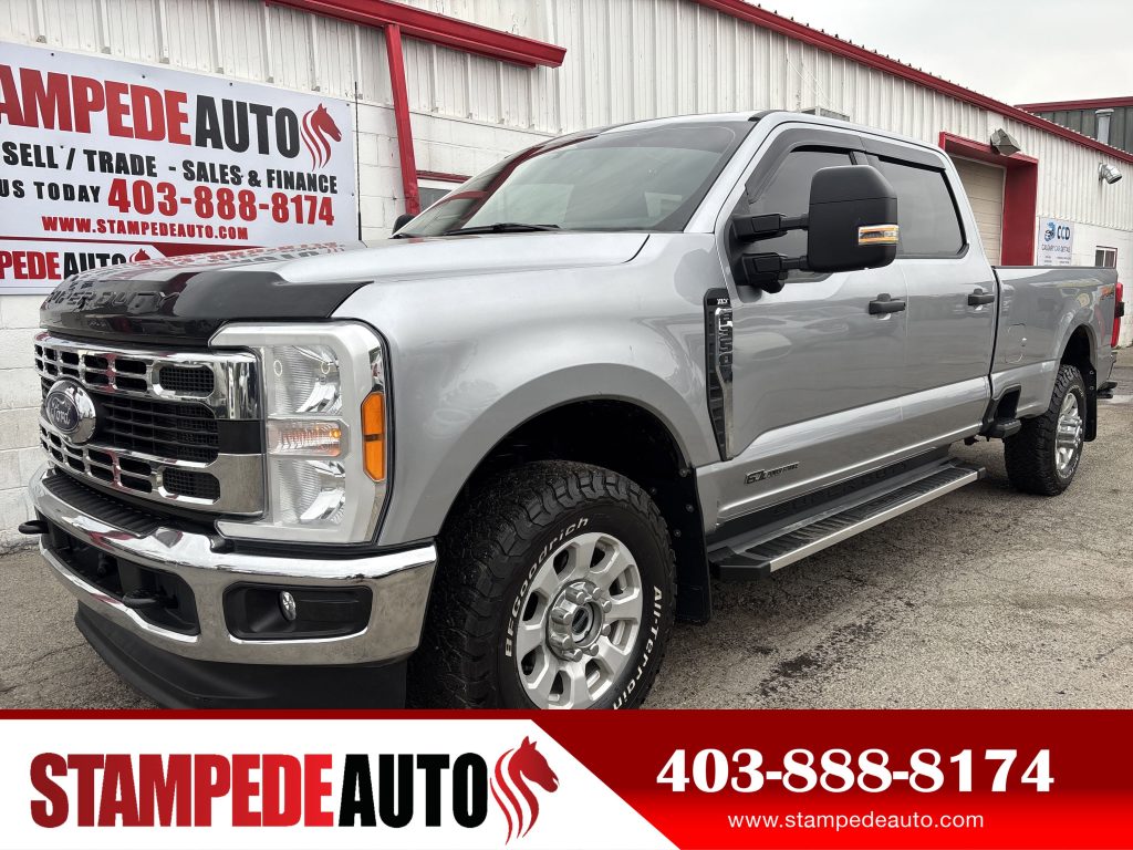 2023 Ford Super Duty F-350 SRW XLT | 6.7L DIESEL | CREW CAB | 8 FOOT BOX | 4WD | LEATHER HEATED SEATS | Stampede Auto