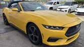 2024 Ford Mustang EcoBoost Convertible 2.3L YELLOW SPLASH EXTERIOR HEATED SEATS | Stampede Auto