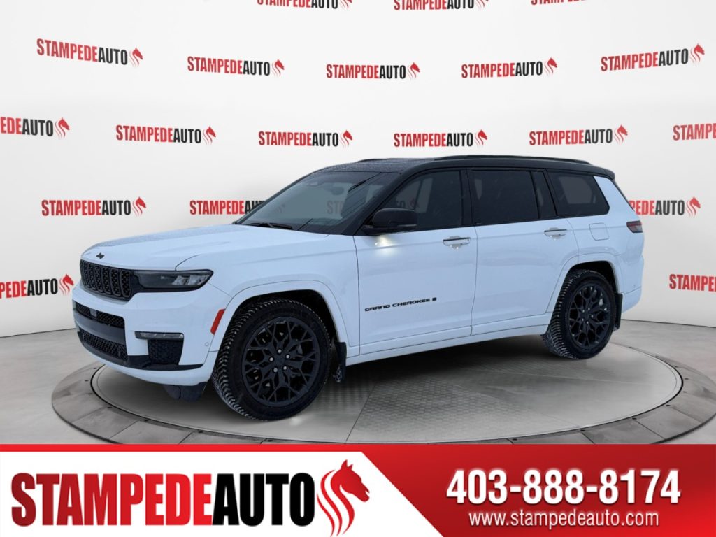 2024 Jeep Grand Cherokee L Summit Reserve | 4WD | LEATHER | POWER/HEATED/COOLED SEATS | SUNROOF | HEATED STEERING WHEEL | ADJUSTABLE RIDE HEIGHT | 7 PASSENGER | NAV | CORDLESS PHONE CHARGER | USB-C PORTS | Stampede Auto