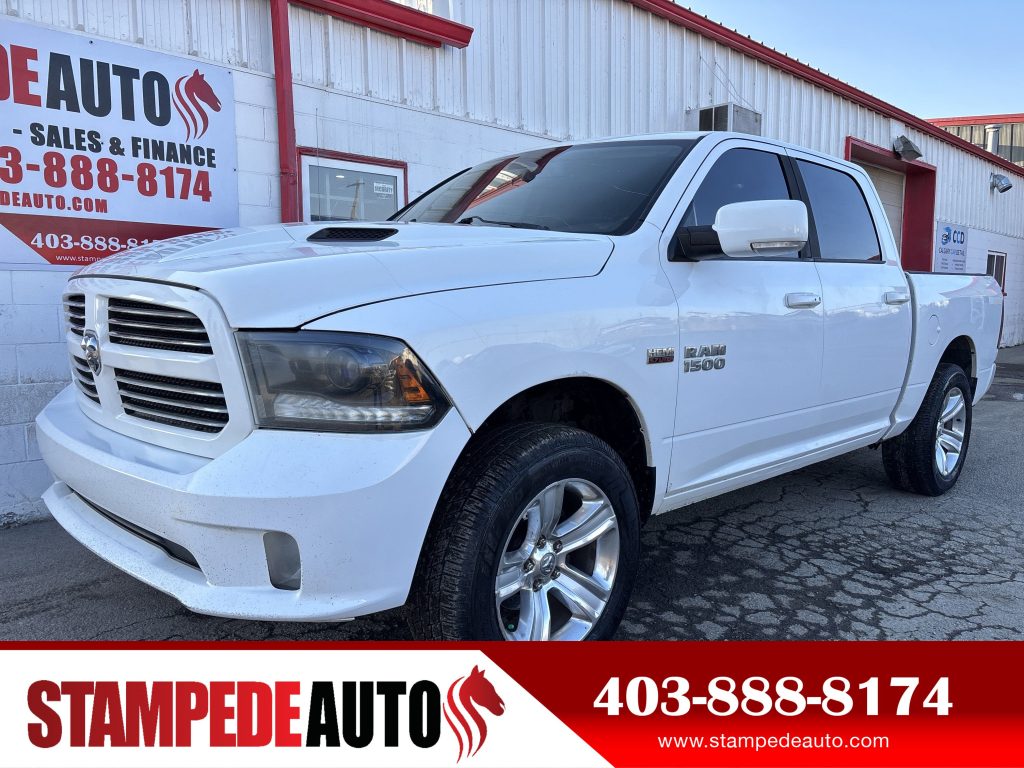 2015 Ram 1500 SPORT | CREW CAB | 5.7L HEMI | 4X4 | SUNROOF | LEATHER HEATED SEATS | HEATED STEERING WHEEL | Stampede Auto