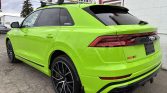 2019 Audi Q8 TECHNIK | QUATTRO | LIME GREEN WRAP | 22 INCH WHEEL | REAR WHEEL STEER | HEATED AND COOLED SEATS | Stampede Auto