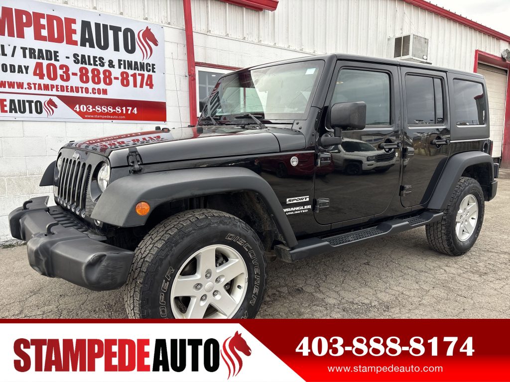 2016 Jeep Wrangler Unlimited 4WD | SPORT | REMOVABLE TOP | 3.6L | AUTO | Stampede Auto