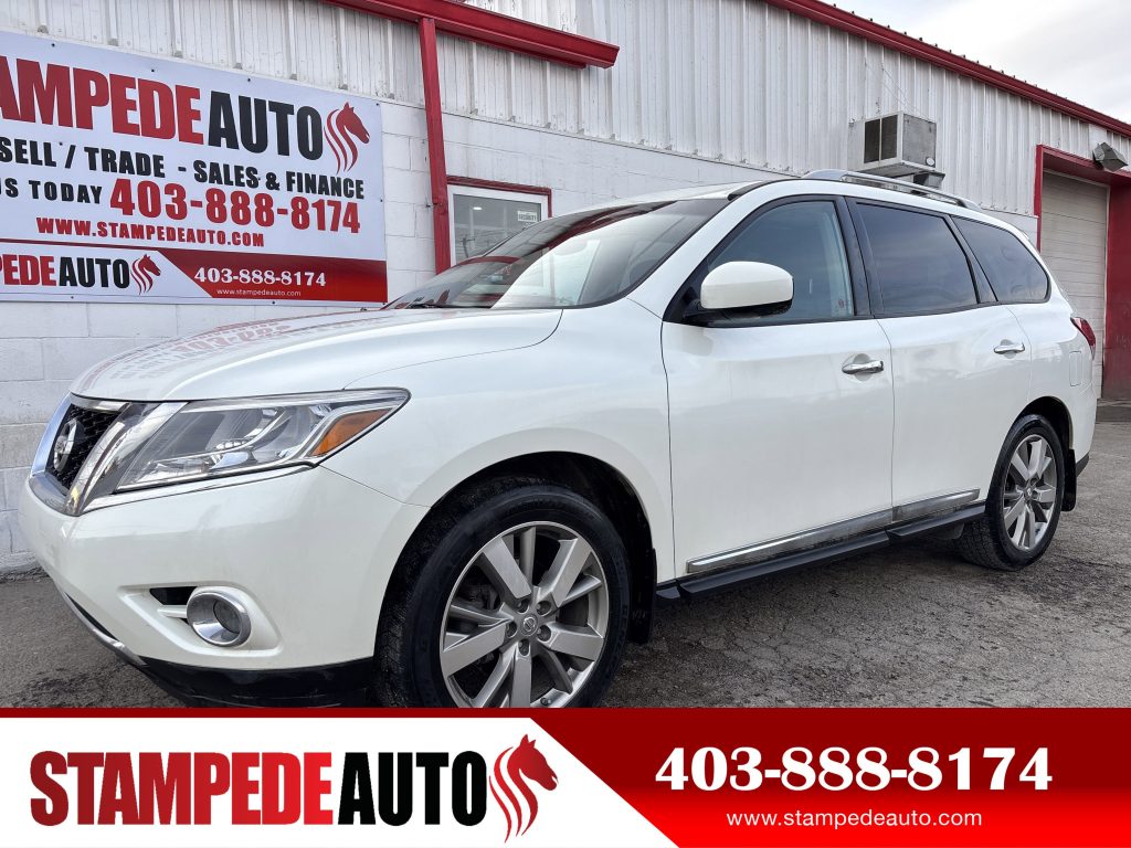 2016 Nissan Pathfinder PLATINUM | 4WD | 6 PASSENGER | CAPTAIN CHAIRS | REAR DVDS | SUNROOF | Stampede Auto